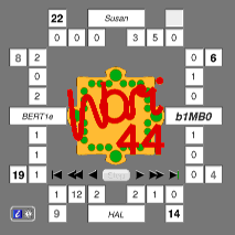 Wari44: game for four players